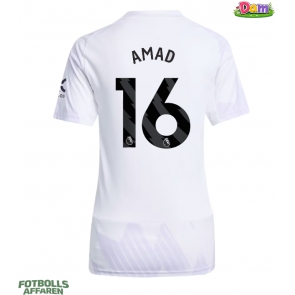 Manchester United Amad Diallo #16 Bortatröja Kvinnor 2025-26 Kortärmad
